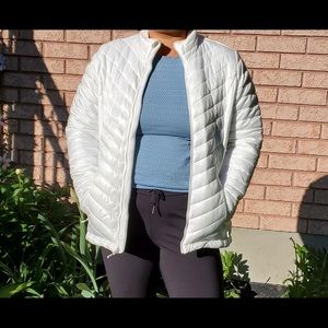 White puffer jacket